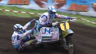 MX sidecar racing. World championship Netherlands GP 2001 Oss qualification