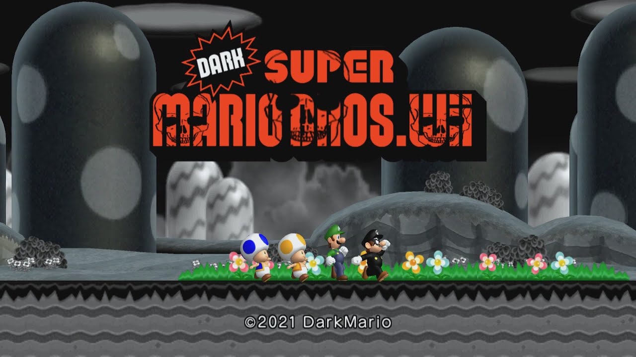 Dark Super Mario Bros.Wii Full Playthrough 100%
