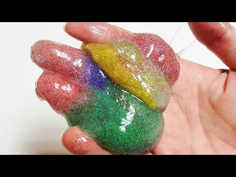 반짝이 액괴 5색 액체괴물 만들기 아이클레이 흰색 반짝이풀 뉴욕이랑놀자 NY Toys