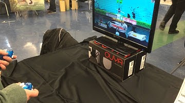 2 Wii Nunchuks being used with One Finger Death Punch (OFDP) Video Game