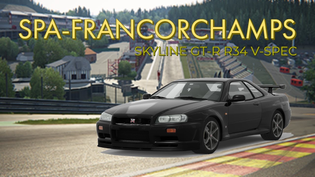 Assetto Corsa VR Cruise - Spa-Francorchamps in a Skyline R34 - YouTube