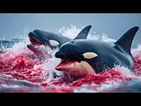 هجمات الحيتان القاتلة تم تصويرها بالكاميرا 