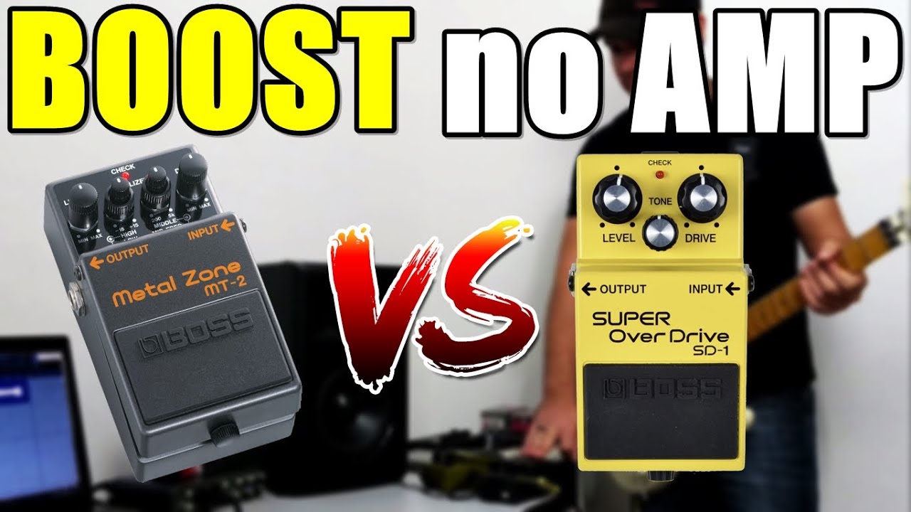 BOOSTANDO O AMP - METAL ZONE MT-2 vs SUPER OVERDRIVE SD-1 - YouTube