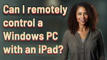 Can I remotely control a Windows PC with an iPad?
