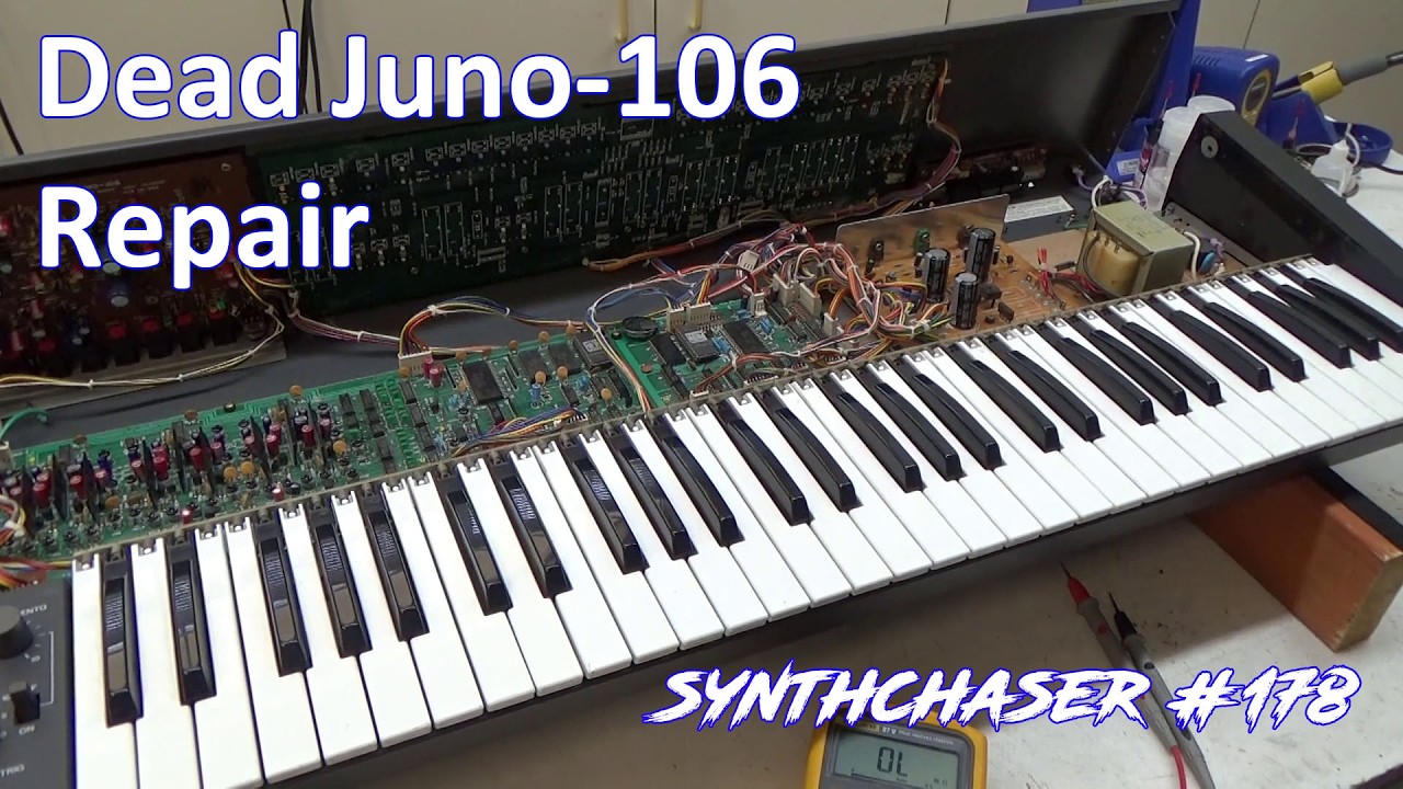 Dead Roland Juno 106 Repair - Synthchaser #178 - YouTube