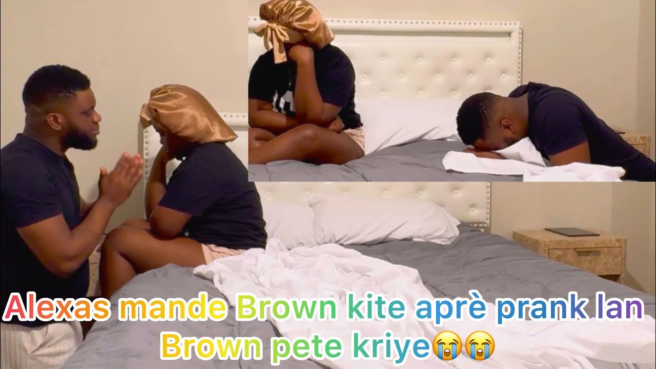 Alexas mande Brown kite après Prank lan Brown pete kriye😳😳😳