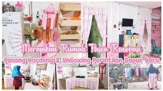 MERAPIKAN RUMAH PASCA RENOVASI || UNBOXING MECOO KITCHEN SPATULA SET || LANJUT MASAK DI DAPUR BARU