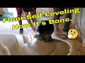 Self leveling a floor, how it's done.