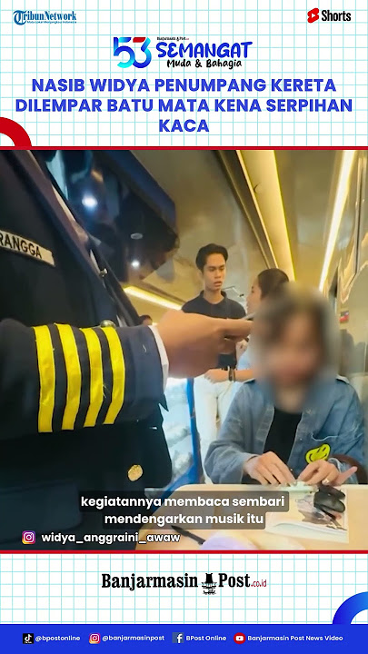 Kejadian Mencekam! Kronologi Penumpang Kereta Jadi Korban Pelemparan Batu