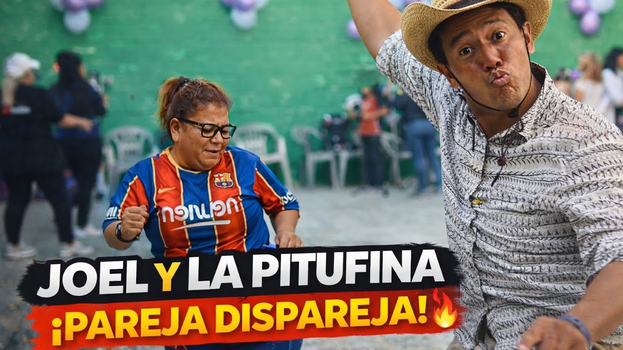Cuando la pareja es dispareja: Joel y La Pitufina se roban el show 🤣🔥