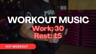 30/15 HIIT WITH MUSIC // Interval Timer // TABATA // High Intensity Interval Training