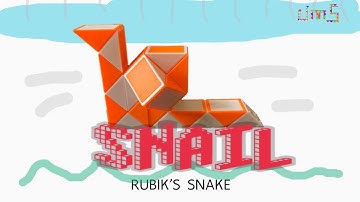 Rubik’s snake 24 : SNAIL - Step by step & SLOW