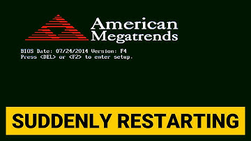 PC Suddenly Restarting in Games