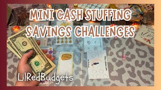 Cash Stuffing My MINI’s 😜💵| Starting over, let’s save today… fun roll & save challenges, low income 