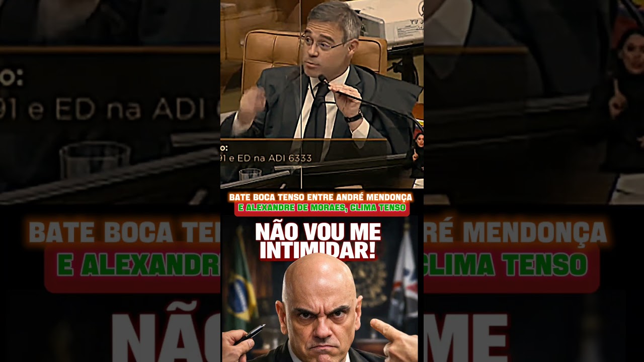 André Mendonça e Alexandre de Moraes batem boca e o clima fica tenso 