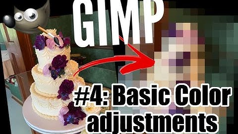 GIMP Tutorial 4 -- Basic Color Adjustments