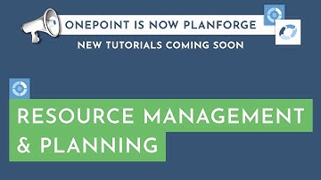 Resource Management & Planning