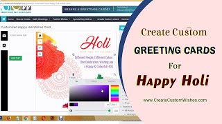 Create Custom Happy Holi Wishes Card with Name, Message and Quote screenshot 2