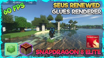 Seus Renewed Shader Fixed!! Glues Renderer 🔥 Pojav Launcher New Shaders | No Lag?!