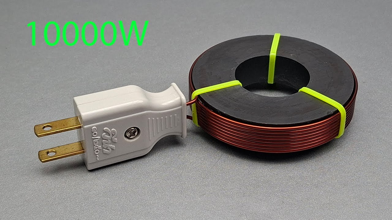 self running 100% free electricity energy 10000 watt with copper wire use big magnet