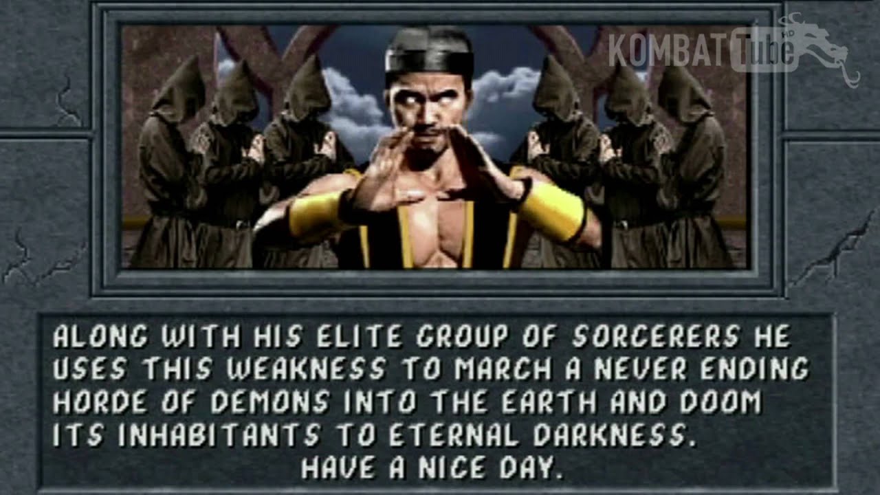 Ending for Mortal Kombat 2 (Arcade)