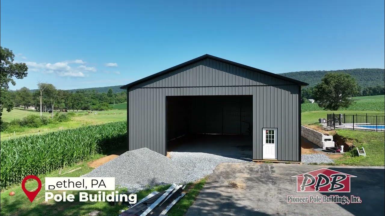 40'W x 60' L x 16' 6" H Pole Building YouTube