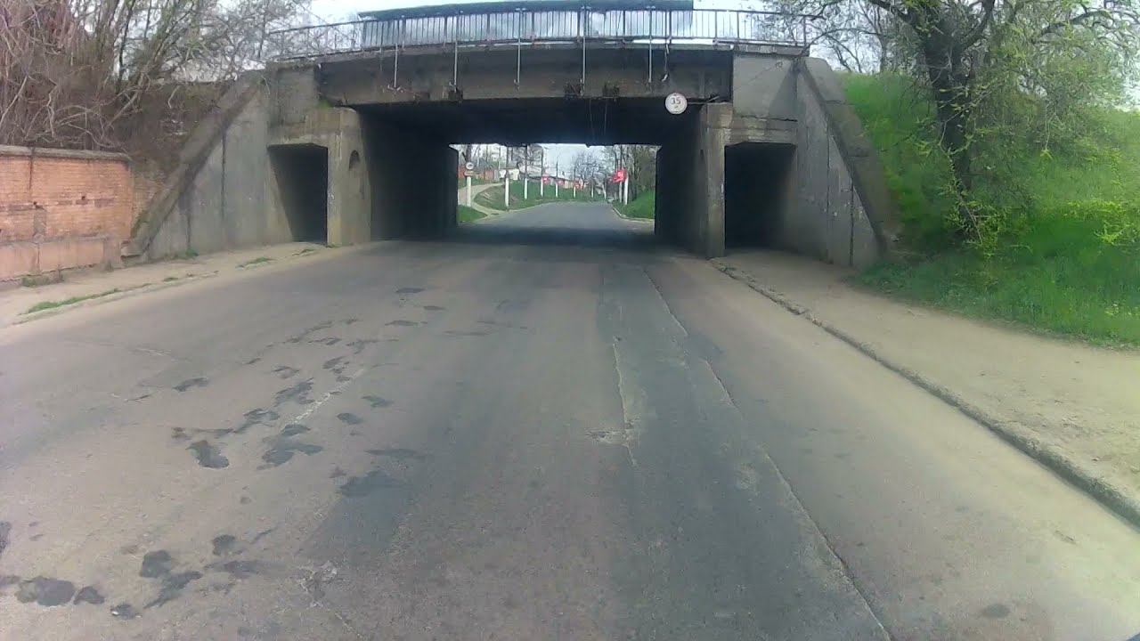 Маршрут троллейбуса № 7 в Тирасполе (Вид из кабины водителя)