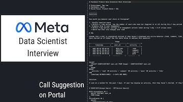 Meta Data Scientist Mock Interview - Call Suggestion on Portal | Product Metrics + AB Testing