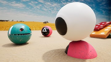 Pacman and Chain Chomp’s Epic Showdown in a Labyrinth of Evil Robots and Danger Traps