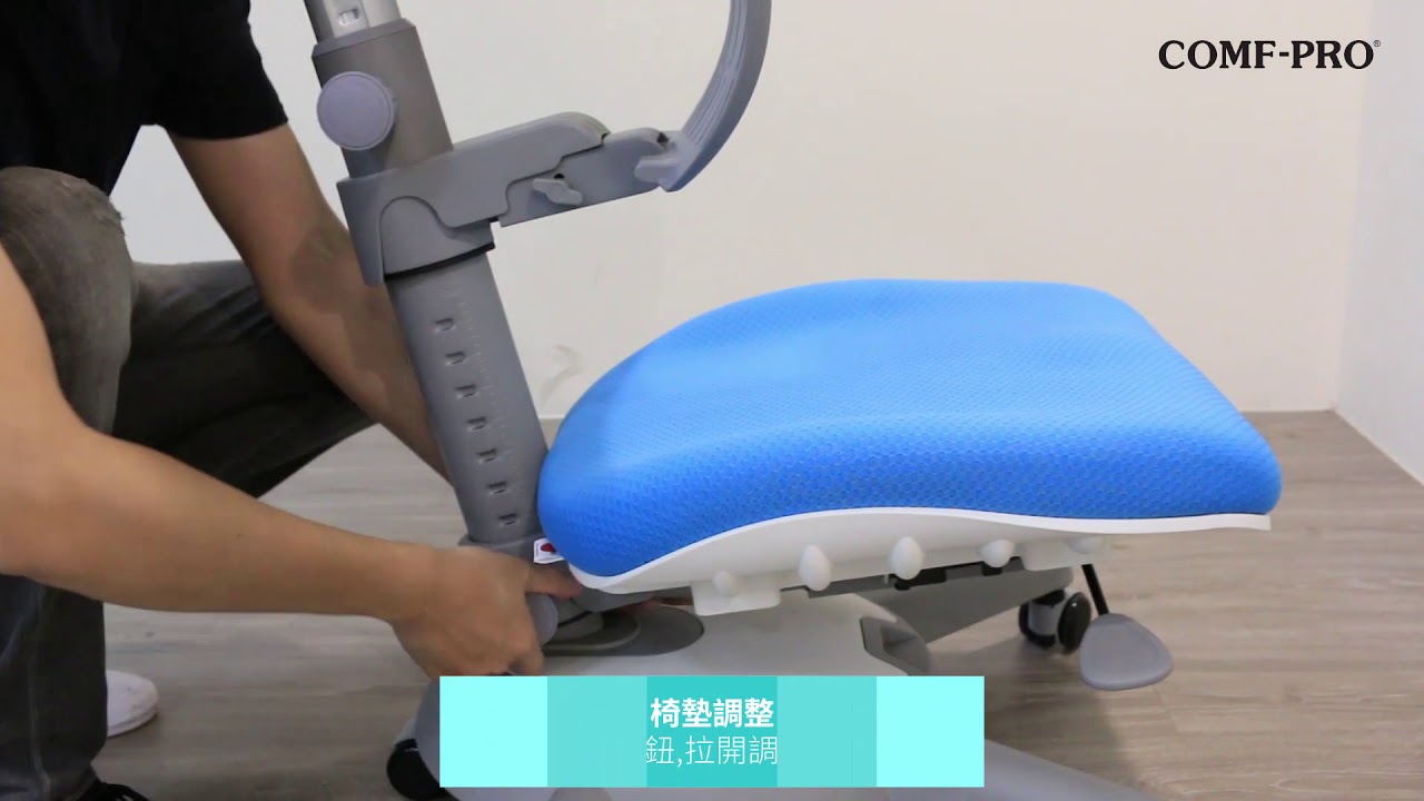 Fotel regulowany Ergodesk COMF-PRO Ultra Back - regulacja oparcia