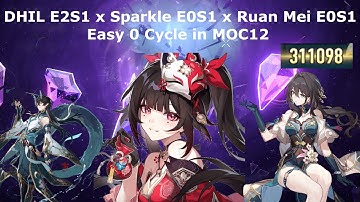 E2S1 Imbibitor Lunae & E0S1 Sparkle & E0S1 Ruan Mei in MOC12 || Honkai Star Rail