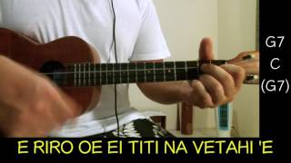 TE MATA NEI AU - Ukulele Cover with lyrics chords