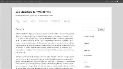 How to build a silo structured blog part 2