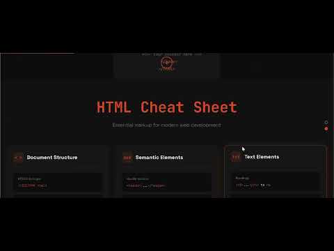 HTML Cheat sheet! 
