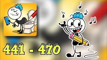Troll Master - DOP - Draw One Part - Stickman Puzzle - All Levels 441 - 470 - Gameplay - Walkthrough