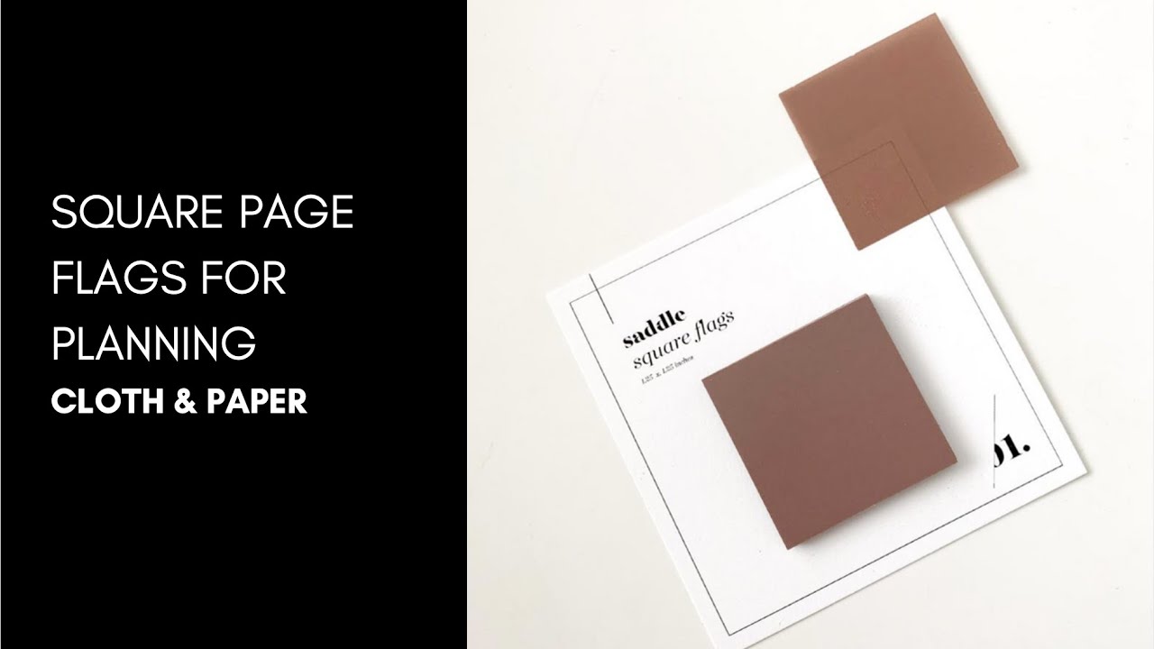 5 Ideas for How to Use Your Square Page Flags | Cloth & Paper