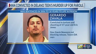 Governor won't block release of man convicted in Delano teen's murder