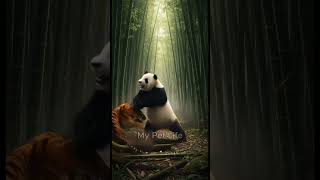 The Fierce Tiger Meets The Calm Panda