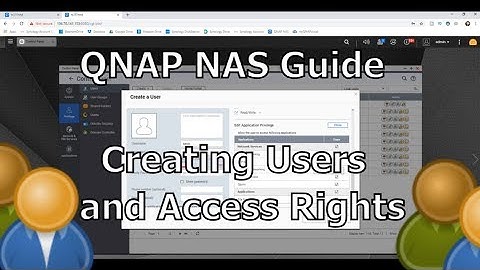 QNAP NAS - Creating Users, Groups and Giving Access Rights