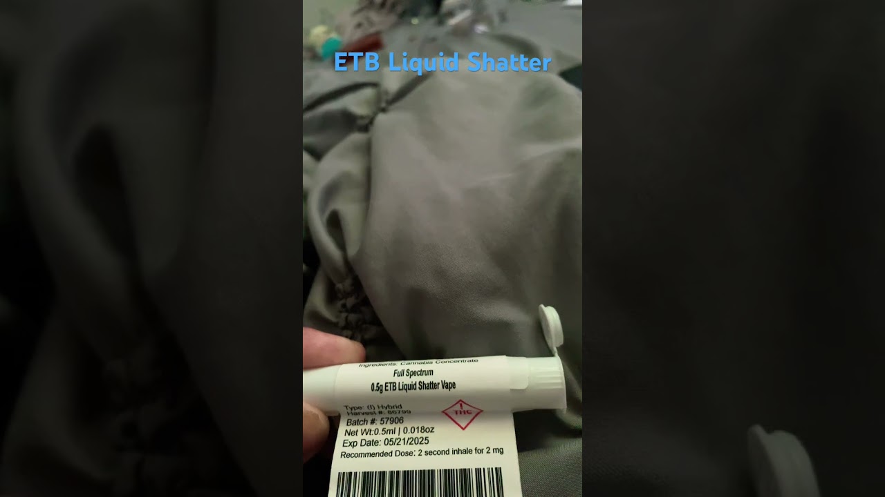 ETB liquid shatter vape cartridge from sanctuary dispensary in Florida