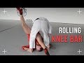 Rolling knee bar from standing. All details, how to finish knee bar on the ground