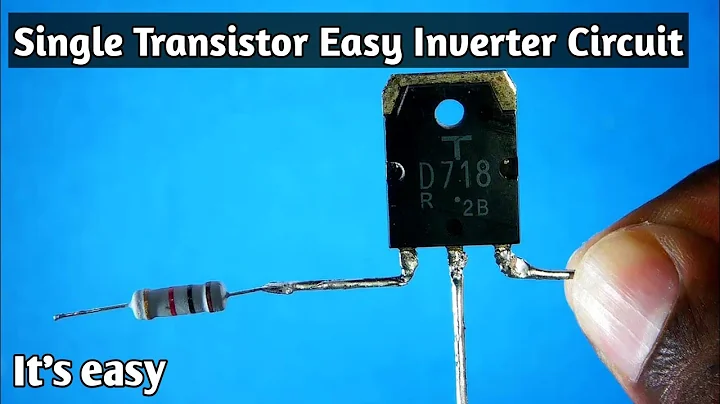 Single Transistor Easy Inverter Circuit For Beginners