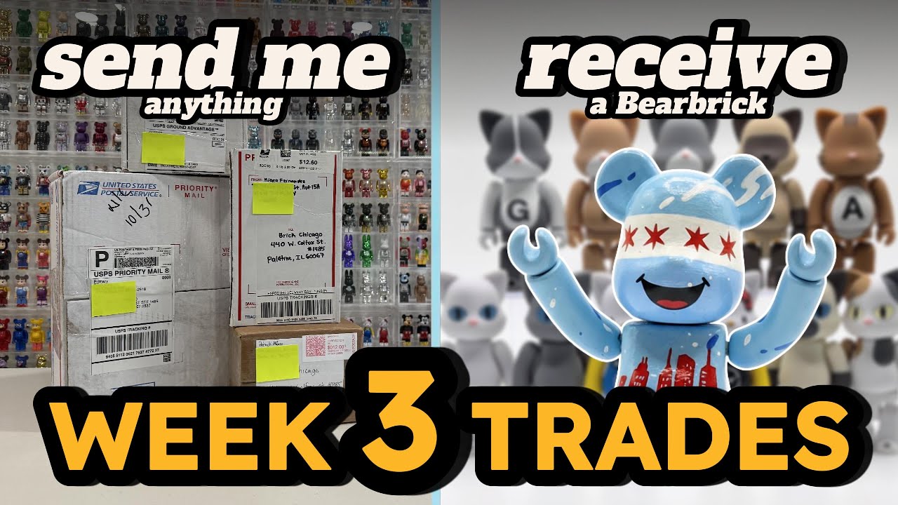 Bearbrick Exchange Program Week 3: 4 Packages from Collectors (Heartwarming Unboxing)