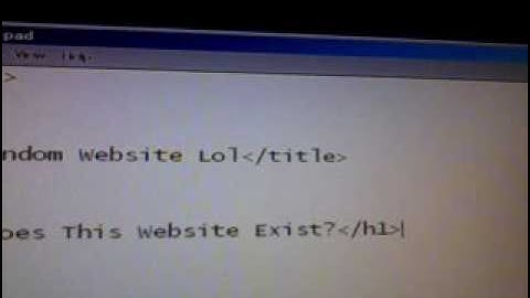 How To Make A Website Using Notepad (Part 1)