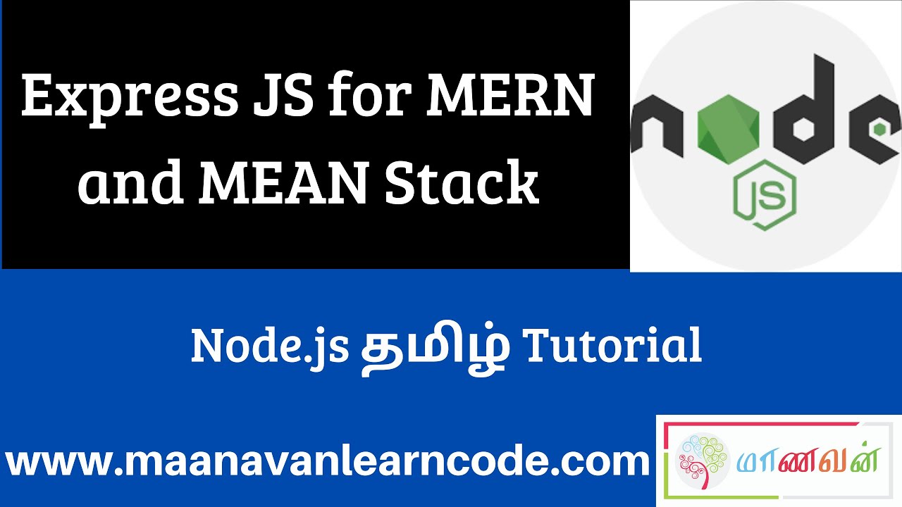 Express JS for MERN and MEAN Stack | GET | Node.js Tamil Tutorial - YouTube