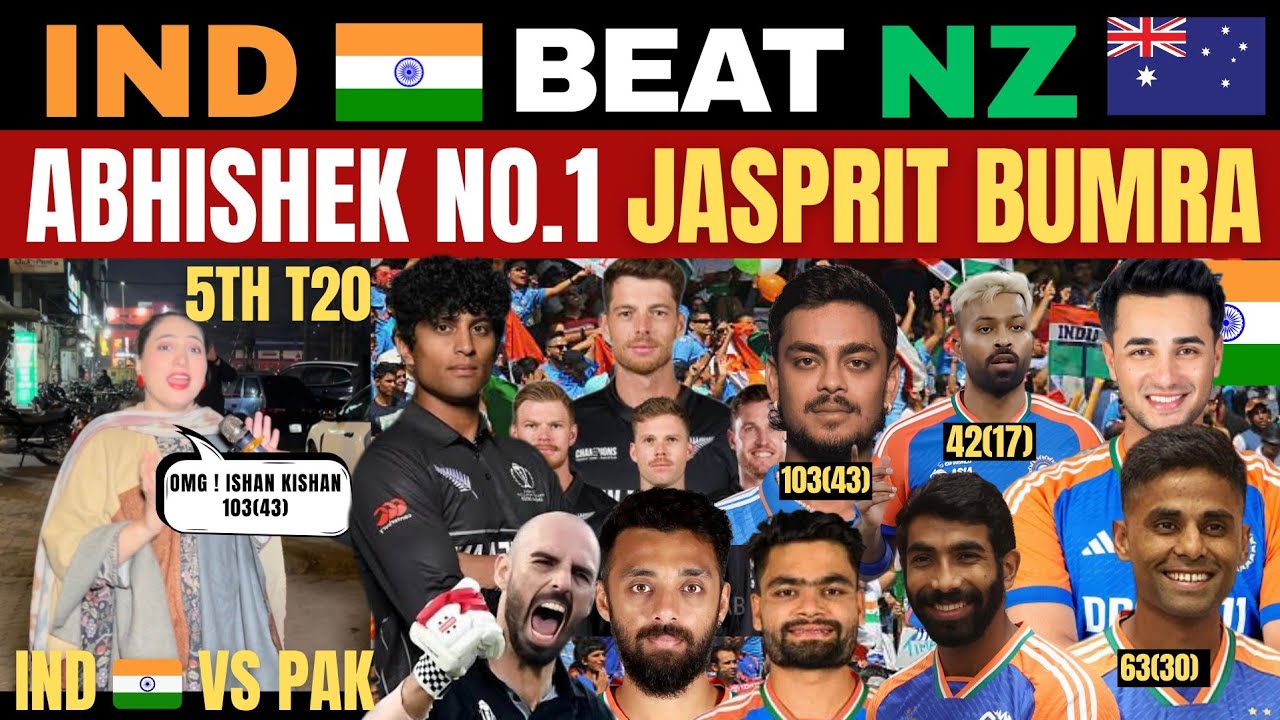 IND 270/5 🇮🇳 BEAT NZ 🇳🇿 5TH T20 | Ishan Kishan 103(43) , Sky 63 , Hardik 42 | Pakistani Reaction 