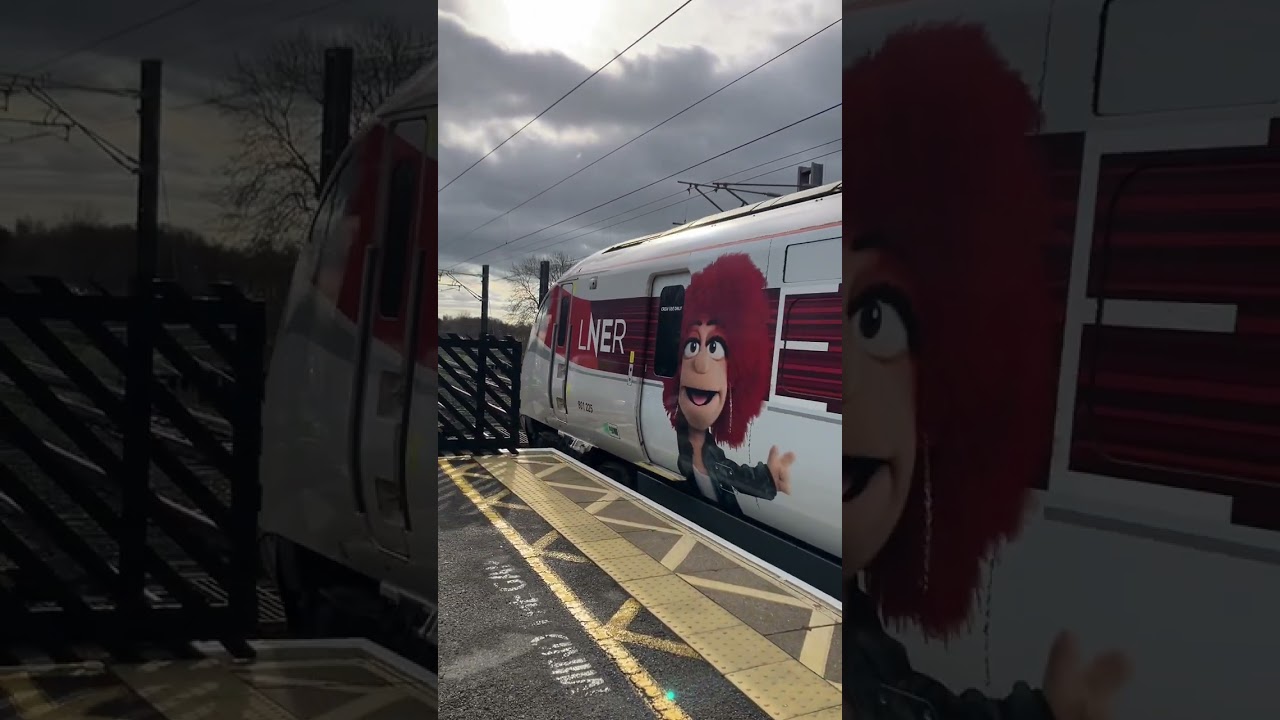 Trains, at Speed, at Northallerton. On the, 24/2/26. 