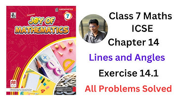 Joy of Maths Class 7 Chapter 14 Lines and Angles Exercise 14.1 - All Problems Solved #icse
