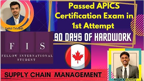 Supply Chain Certification- APICS Canada Part 2 🍁All you need to know about your SCM.