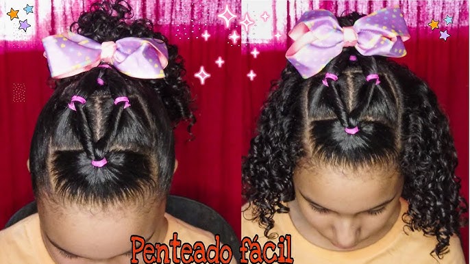 Pin on Penteado para Cabelo Cacheado Infantil